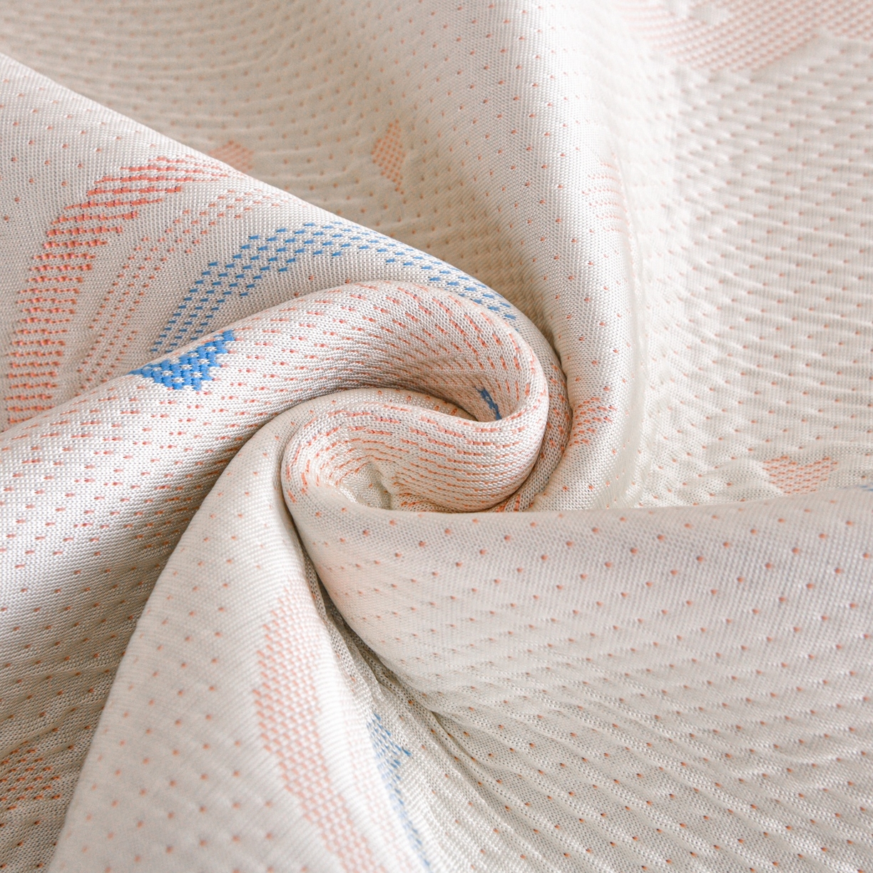 91家纺网 家纺一手货源 找家纺 金艾草 2026新款PE冰豆豆席凉感凉席单件席子平铺款 凉豆豆凉席-彩云粉