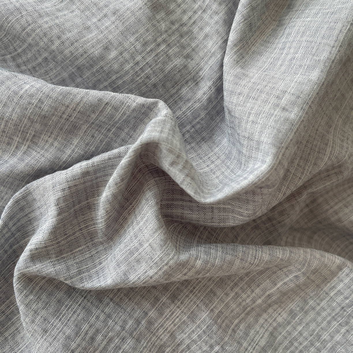 91家纺网 家纺一手货源 找家纺 凯洛奇 2026新款色织阳离子贝壳边四件套 阳离子-云灰