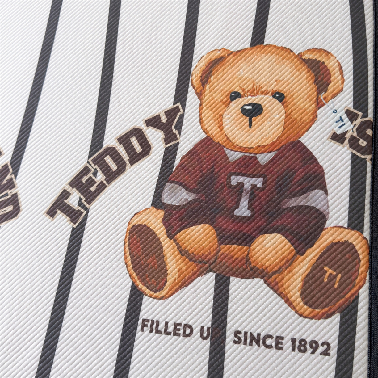 91家纺网 家纺一手货源 找家纺 慕木家纺 2026新款A类三明治复合冰丝席泰迪爱兰系列学生款（正版授权）（提供买家秀） 泰迪线条