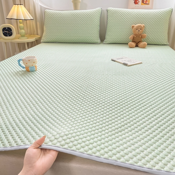 91家纺网 家纺一手货源 找家纺 （总）彩亿家纺 2026新款冰豆豆凉席三件套凉豆豆凉感软席可机洗空调席子学生床