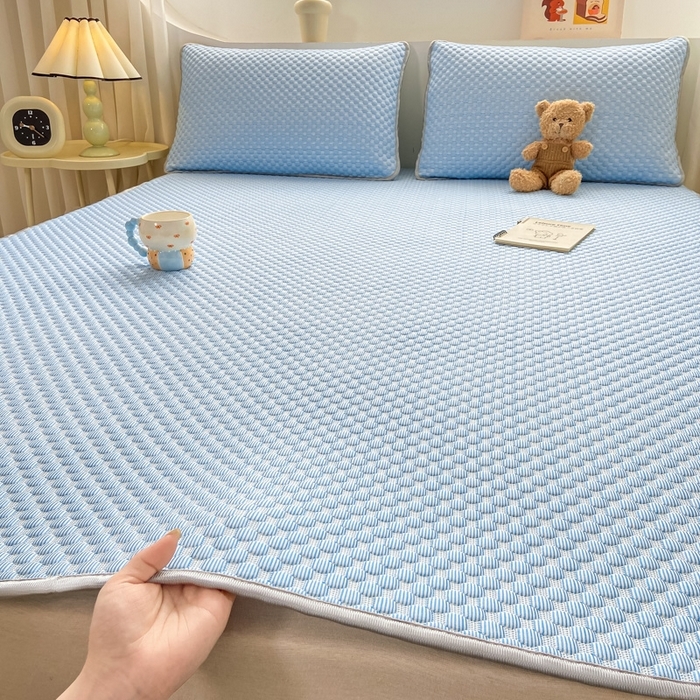 91家纺网 家纺一手货源 找家纺 （总）彩亿家纺 2026新款冰豆豆凉席三件套凉豆豆凉感软席可机洗空调席子学生床