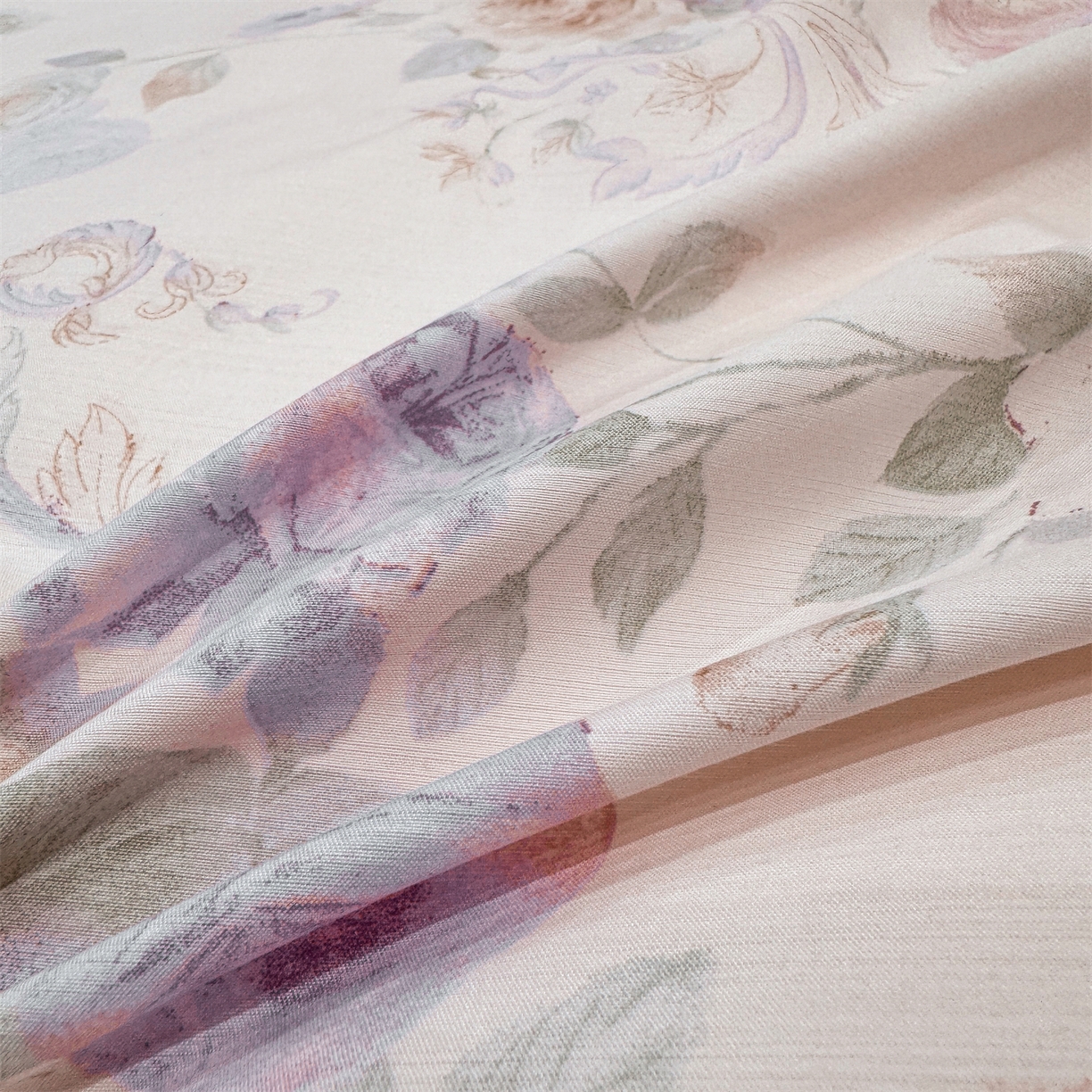 91家纺网 家纺一手货源 找家纺 慕木家纺 2026新款A类印花拼角工艺慕斯棉四件套系列（抽空压缩可供跨境）提供买家秀 凡尔赛+粉