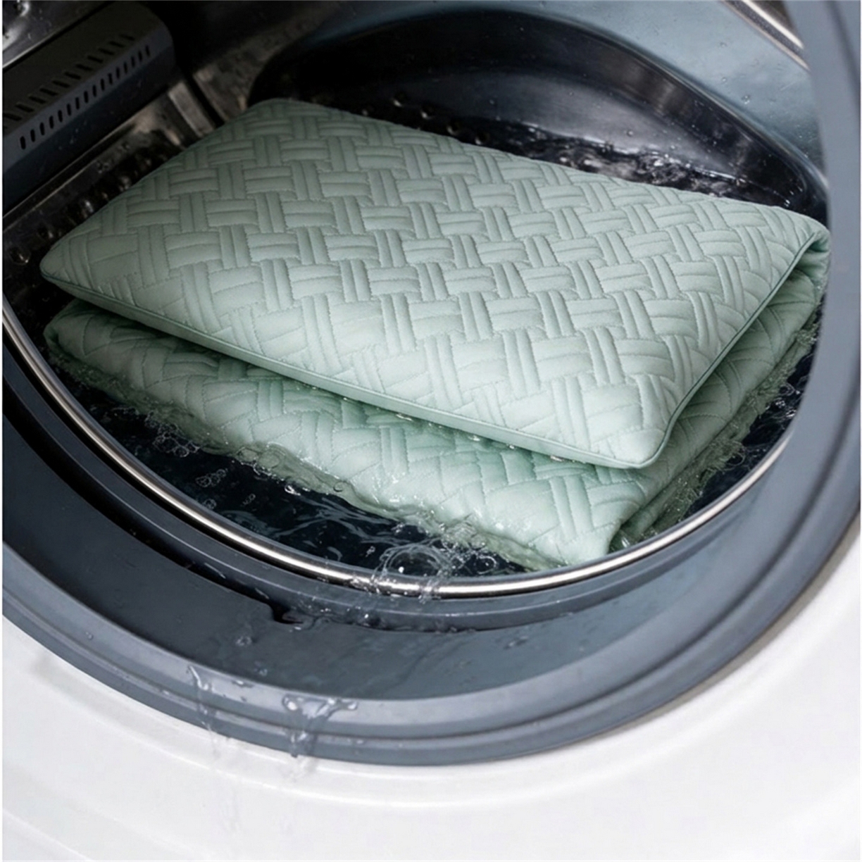 91家纺网 家纺一手货源 找家纺 雯豆家纺 2026新款10A抗菌氨纶凉感丝夏季冰皮床笠三件套简约纯色床垫保护套-风格一 时光氨纶凉感丝床笠-青草绿