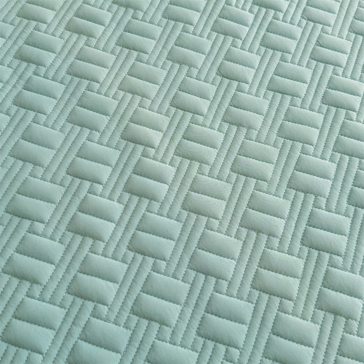 91家纺网 家纺一手货源 找家纺 雯豆家纺 2026新款10A抗菌氨纶凉感丝夏季冰皮床笠三件套简约纯色床垫保护套-风格二 时光氨纶凉感丝床笠-水绿