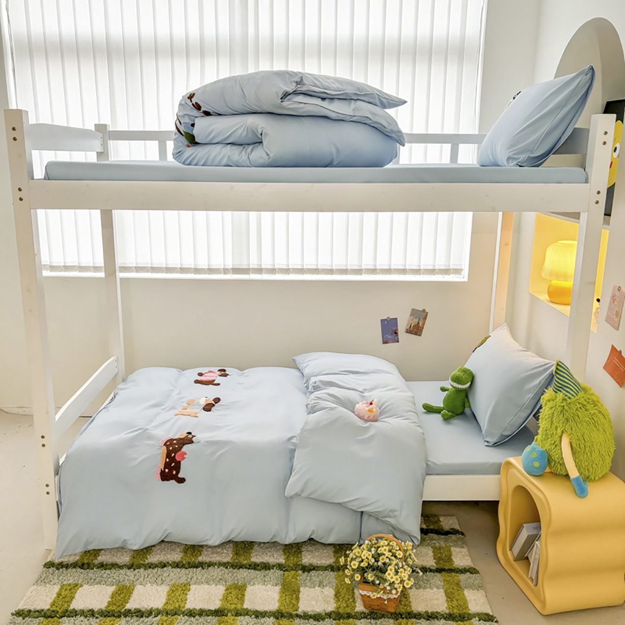 91家纺网 家纺一手货源 找家纺 （总）欧妮家纺 2025新款学生床三件套学校宿舍单人寝室上下铺床上用品-提供买家秀