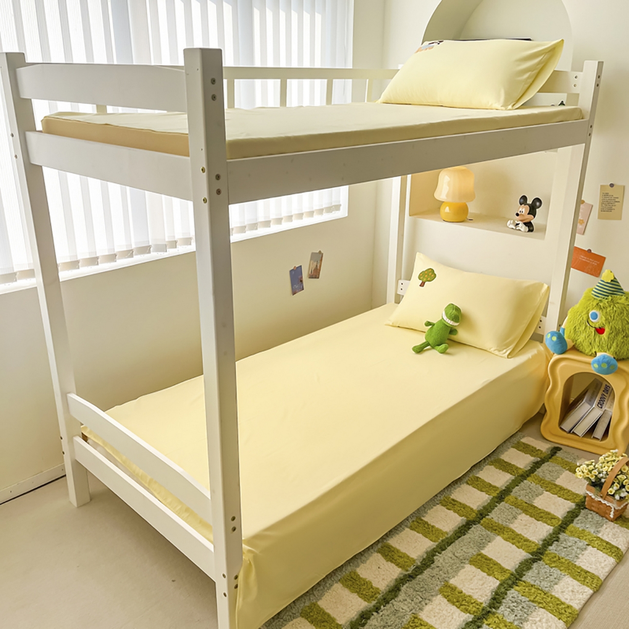 91家纺网 家纺一手货源 找家纺 欧妮家纺 2025新款学生床三件套学校宿舍单人寝室上下铺床上用品-提供买家秀 拉拉旅行-奶黄