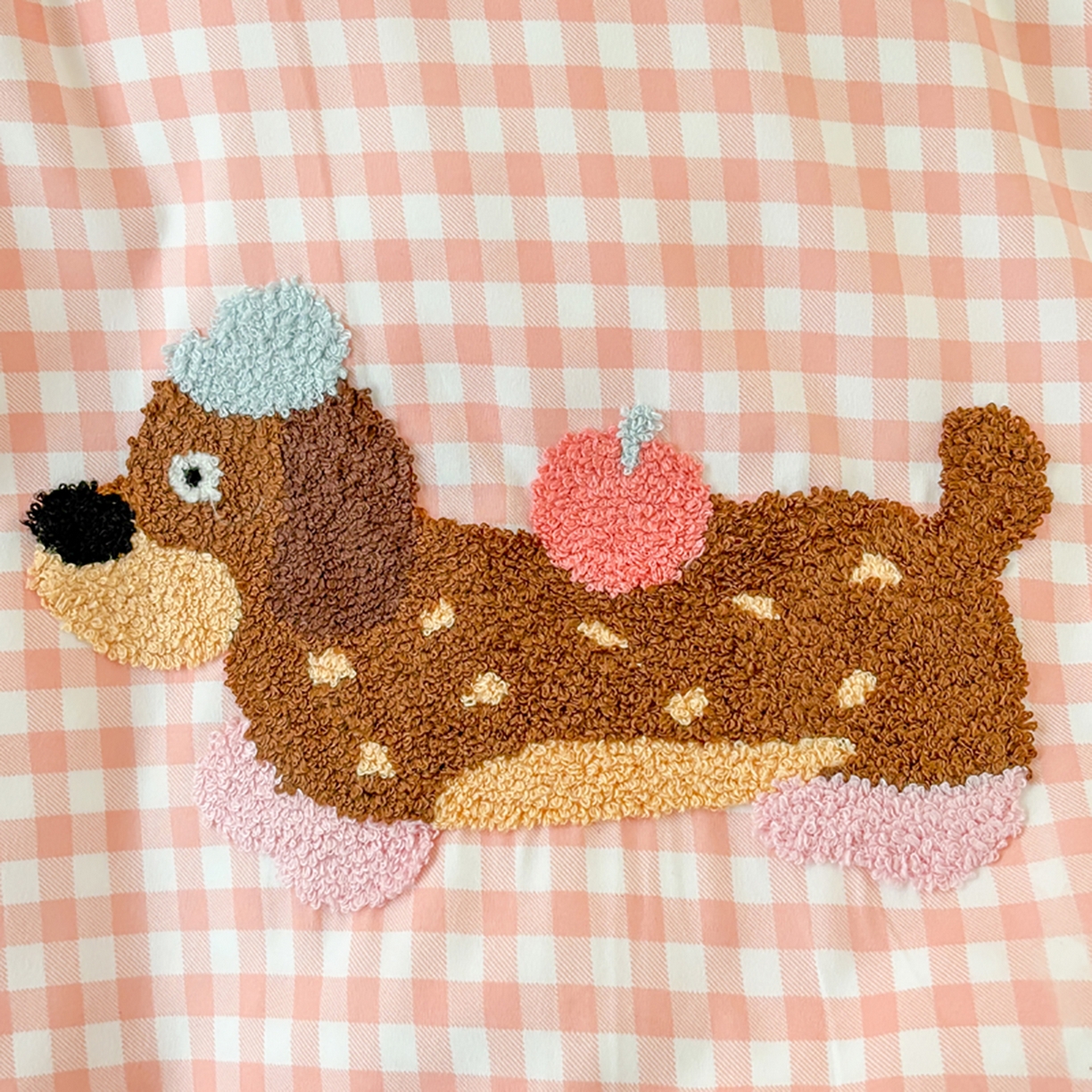 91家纺网 家纺一手货源 找家纺 欧妮家纺 2025新款学生床三件套学校宿舍单人寝室上下铺床上用品-提供买家秀 可爱狗狗-草莓格