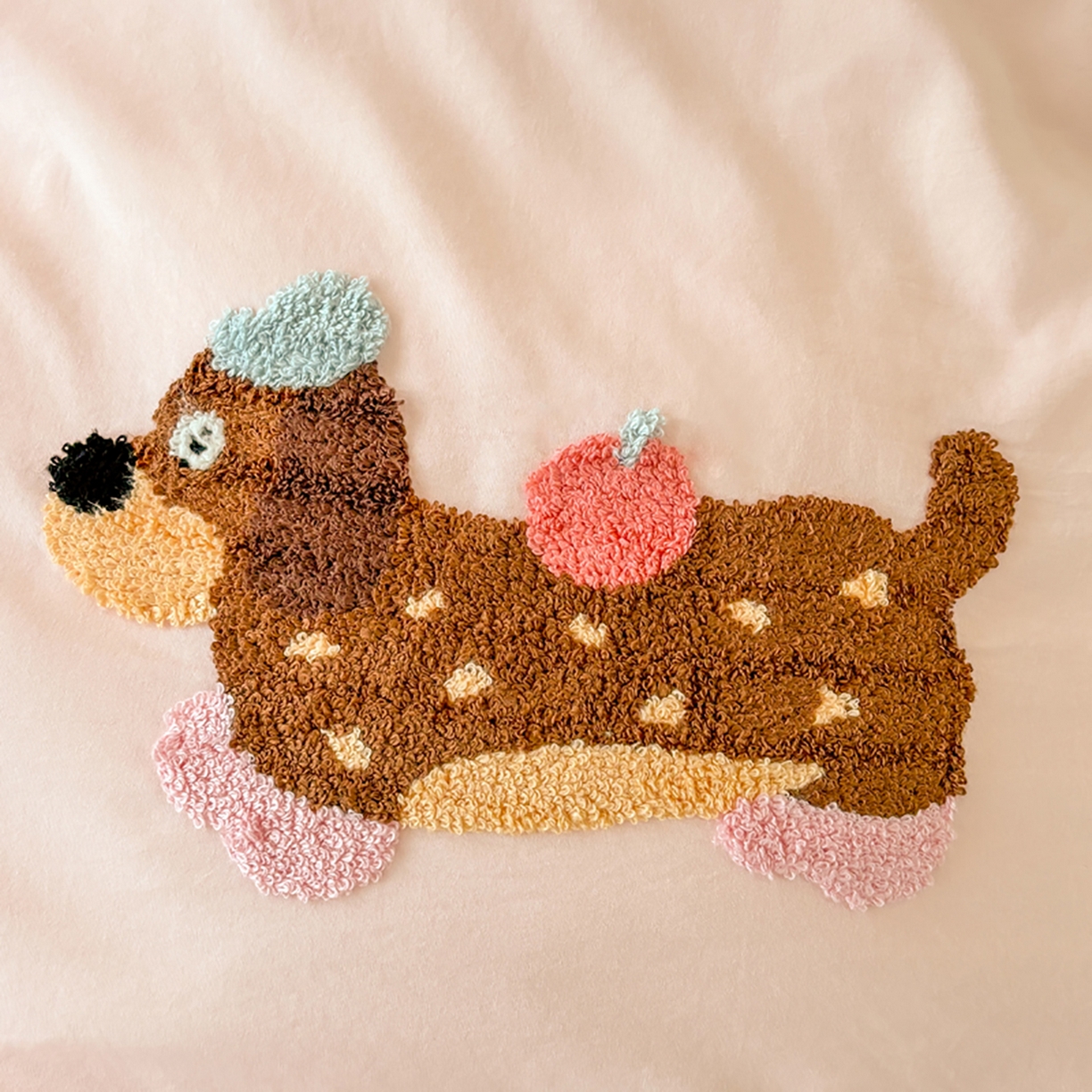 91家纺网 家纺一手货源 找家纺 欧妮家纺 2025新款学生床三件套学校宿舍单人寝室上下铺床上用品-提供买家秀 可爱狗狗-浅粉