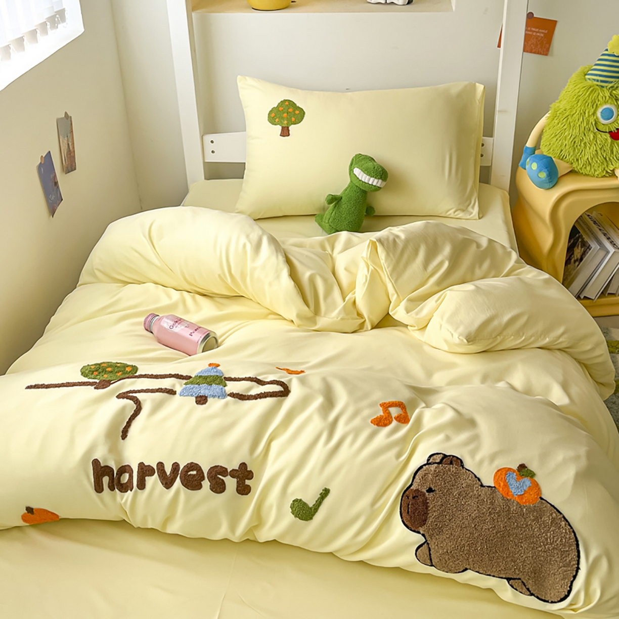 91家纺网 家纺一手货源 找家纺 欧妮家纺 2025新款学生床三件套学校宿舍单人寝室上下铺床上用品-提供买家秀 拉拉旅行-奶黄