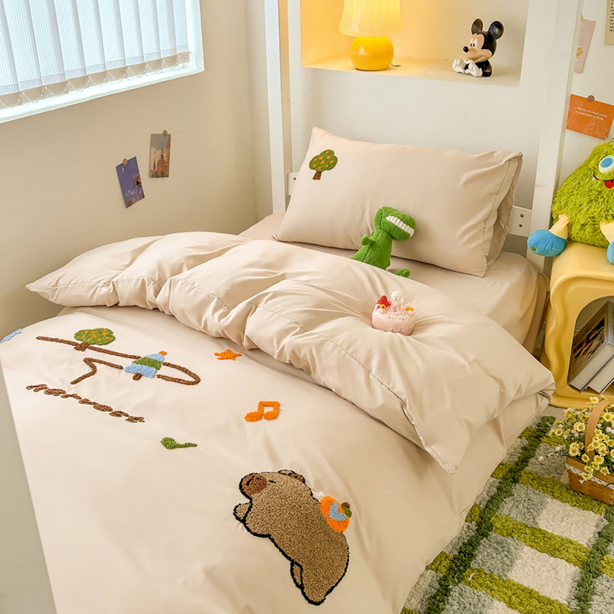 91家纺网 家纺一手货源 找家纺 欧妮家纺 2025新款学生床三件套学校宿舍单人寝室上下铺床上用品-提供买家秀 拉拉旅行-奶咖