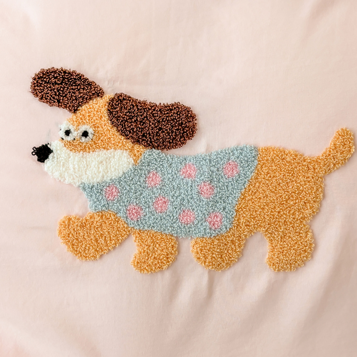 91家纺网 家纺一手货源 找家纺 欧妮家纺 2025新款学生床三件套学校宿舍单人寝室上下铺床上用品-提供买家秀 可爱狗狗-浅粉紫