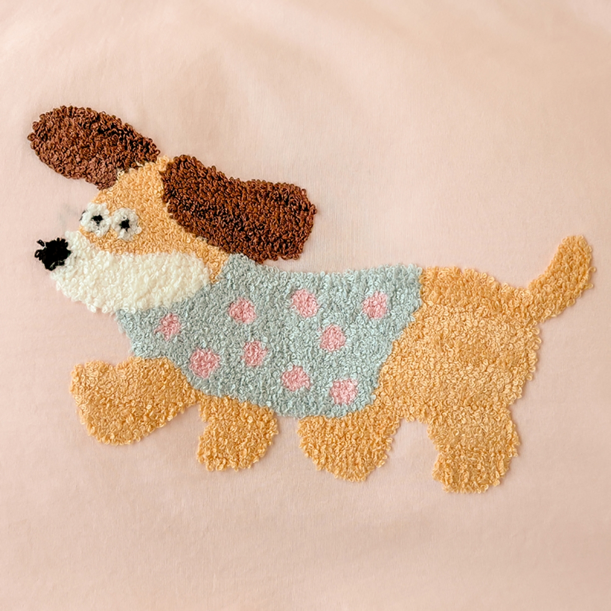 91家纺网 家纺一手货源 找家纺 欧妮家纺 2025新款学生床三件套学校宿舍单人寝室上下铺床上用品-提供买家秀 可爱狗狗-浅粉