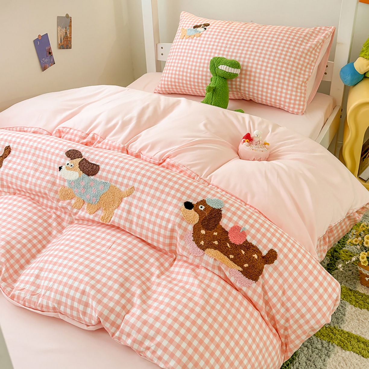 91家纺网 家纺一手货源 找家纺 （总）欧妮家纺 2025新款学生床三件套学校宿舍单人寝室上下铺床上用品-提供买家秀