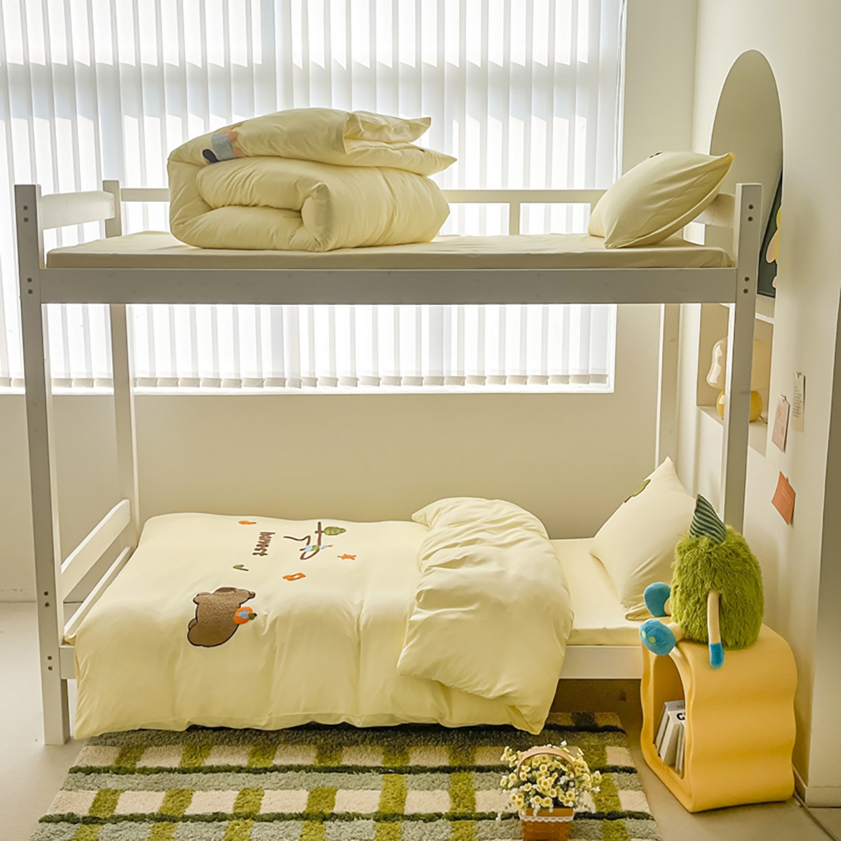 91家纺网 家纺一手货源 找家纺 （总）欧妮家纺 2025新款学生床三件套学校宿舍单人寝室上下铺床上用品-提供买家秀