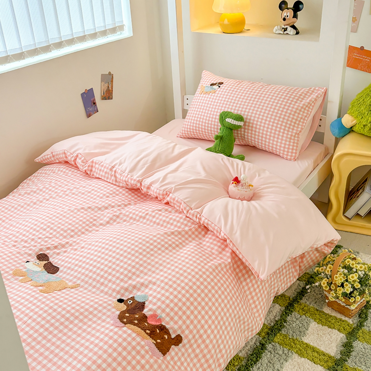 91家纺网 家纺一手货源 找家纺 （总）欧妮家纺 2025新款学生床三件套学校宿舍单人寝室上下铺床上用品-提供买家秀