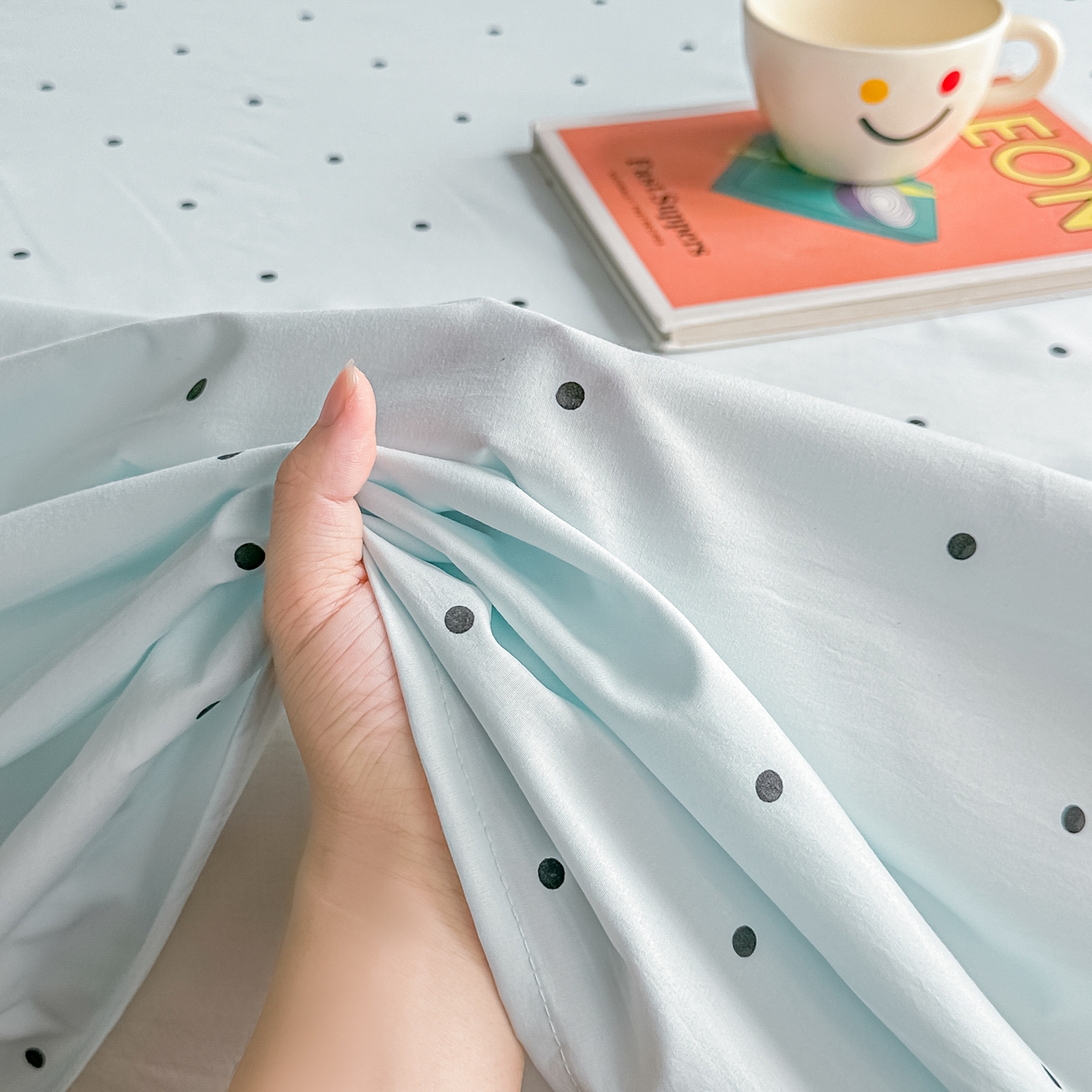 91家纺网 家纺一手货源 找家纺 （总）卓缦家纺 2026新款波点四季款床单卧室宿舍学生单品床单床单单件