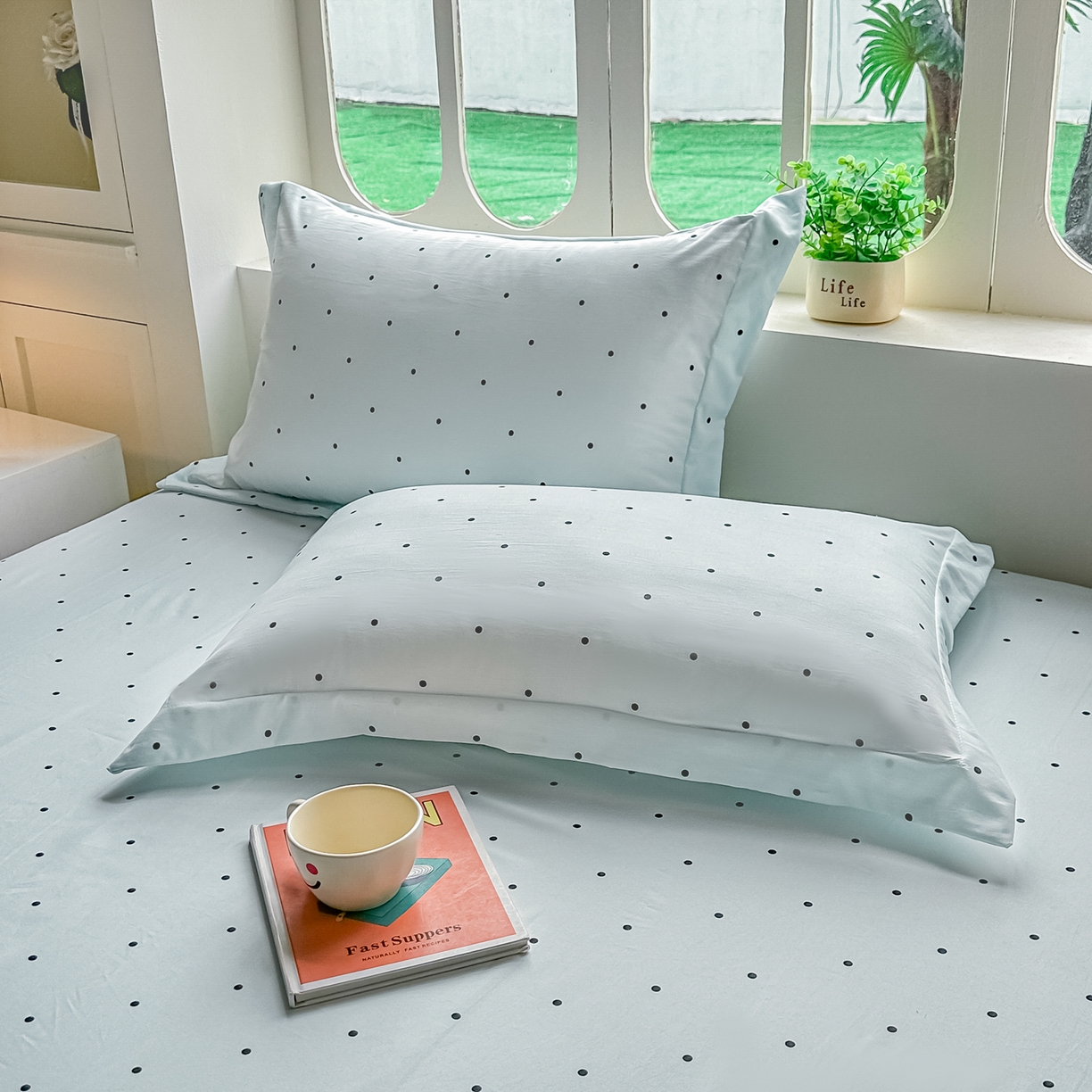 91家纺网 家纺一手货源 找家纺 （总）卓缦家纺 2026新款波点四季款床单卧室宿舍学生单品床单床单单件