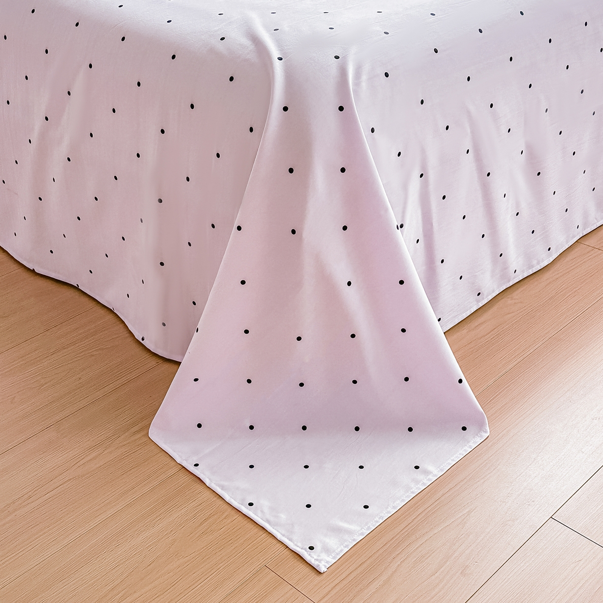 91家纺网 家纺一手货源 找家纺 卓缦家纺 2026新款波点四季款床单卧室宿舍学生单品床单床单单件 良品风信紫