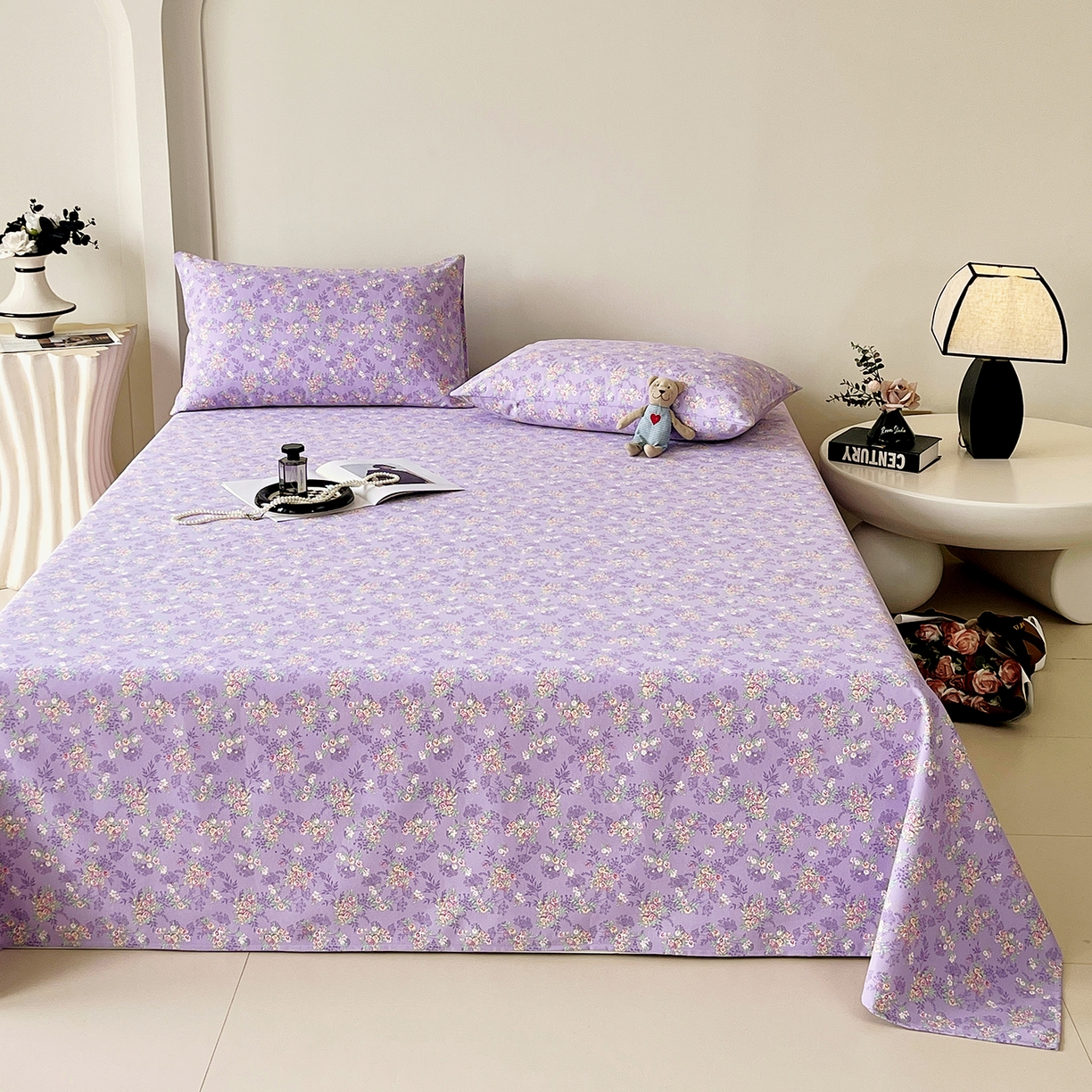 91家纺网 家纺一手货源 找家纺 （总）欧妮家纺 2025新款老粗布床单夏季凉席床笠三件套-朴棉系列