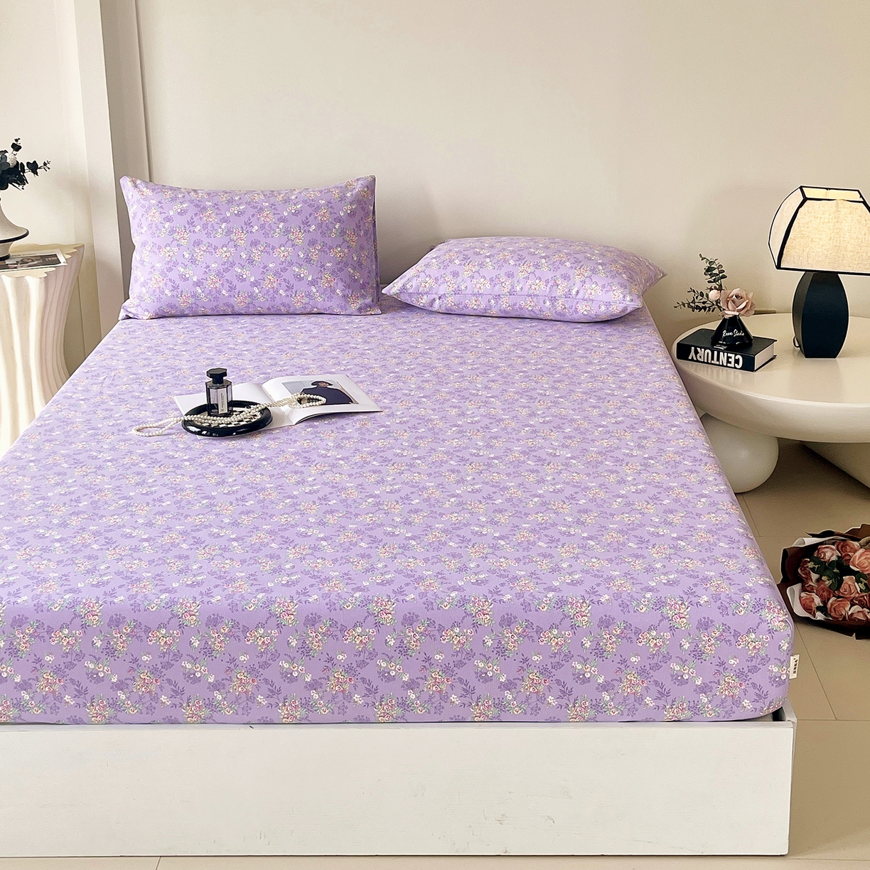 91家纺网 家纺一手货源 找家纺 （总）欧妮家纺 2025新款老粗布床单夏季凉席床笠三件套-朴棉系列