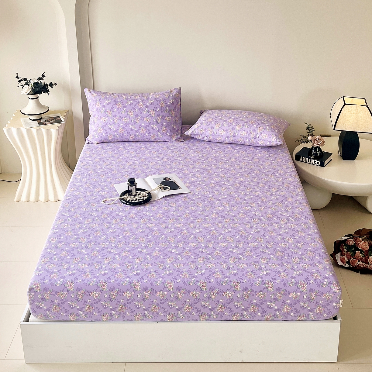 91家纺网 家纺一手货源 找家纺 （总）欧妮家纺 2025新款老粗布床单夏季凉席床笠三件套-朴棉系列