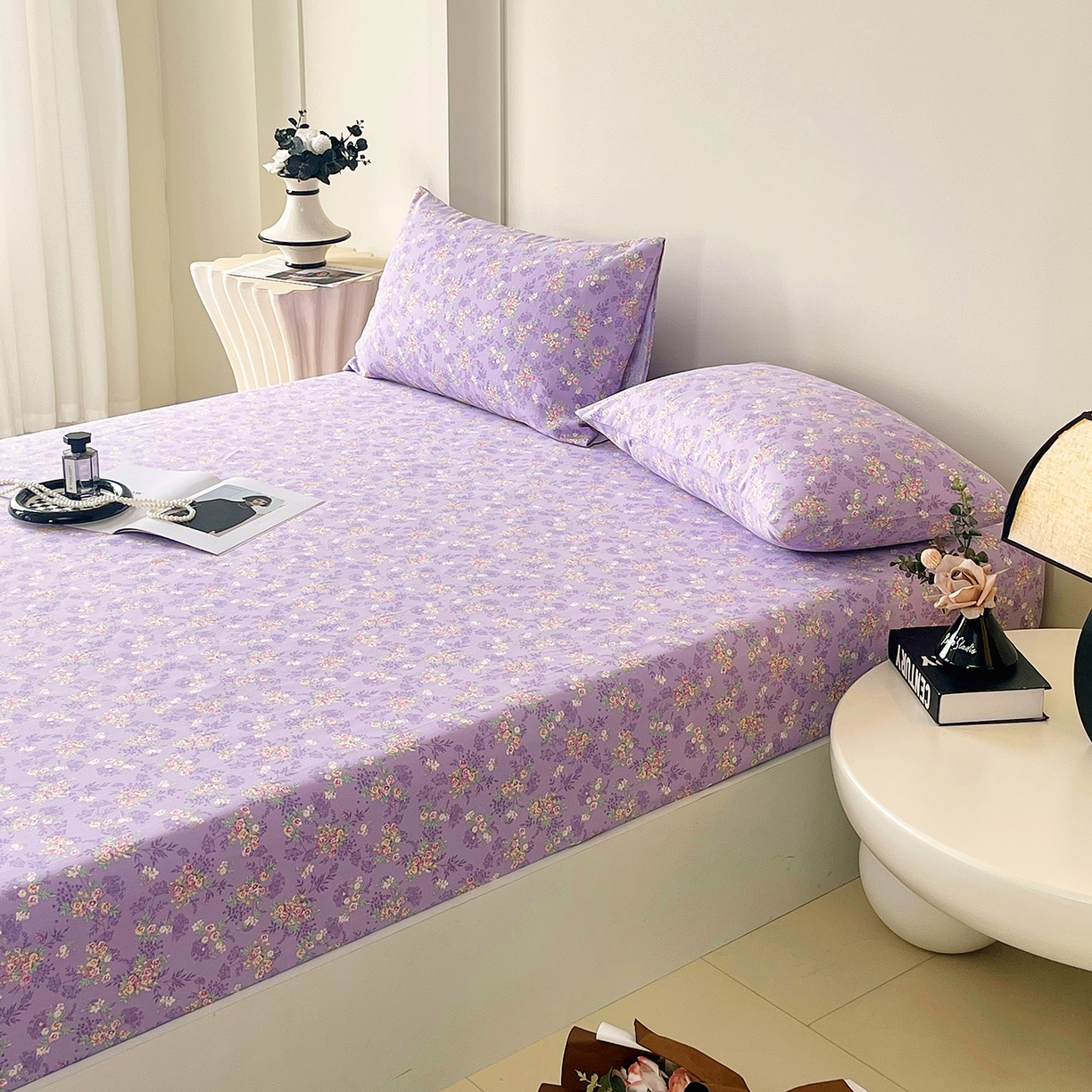 91家纺网 家纺一手货源 找家纺 （总）欧妮家纺 2025新款老粗布床单夏季凉席床笠三件套-朴棉系列