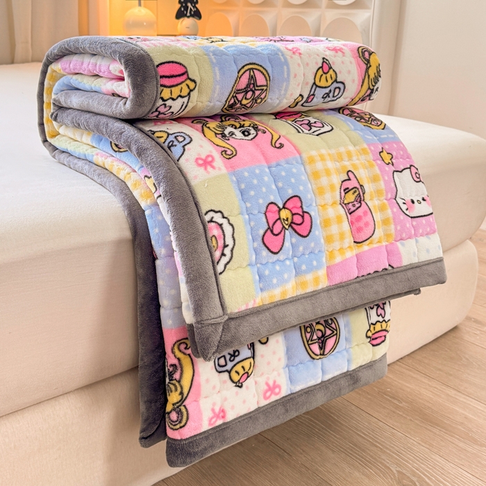 91家纺网 家纺一手货源 找家纺 （总）欧妮家纺 2025新款水晶边牛奶绒印花床垫床褥子软垫（提供买家秀）大床图