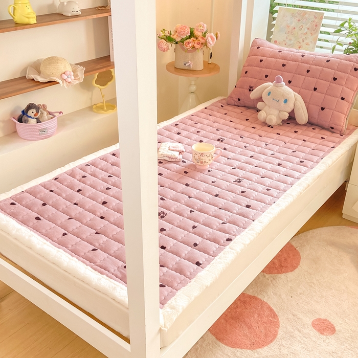 91家纺网 家纺一手货源 找家纺 （总）欧妮家纺 2025新款尊享喜暖绒边床褥垫牛奶绒床垫床护垫软垫（提供买家秀）