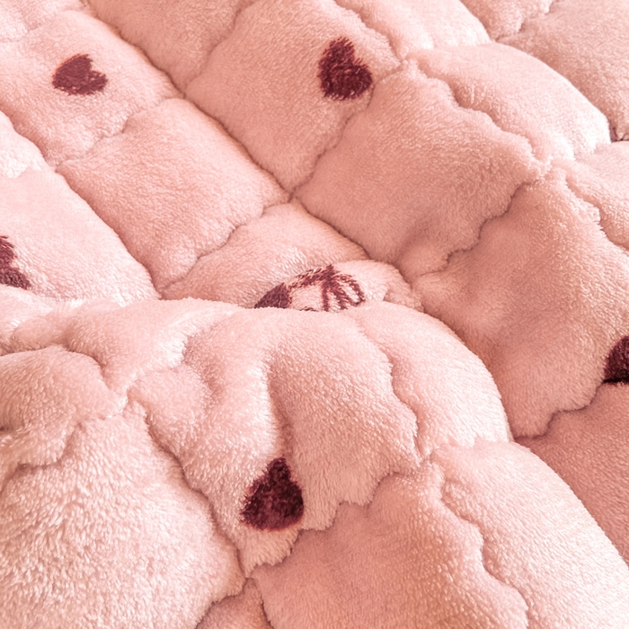 91家纺网 家纺一手货源 找家纺 （总）欧妮家纺 2025新款尊享喜暖绒边床褥垫牛奶绒床垫床护垫软垫（提供买家秀）