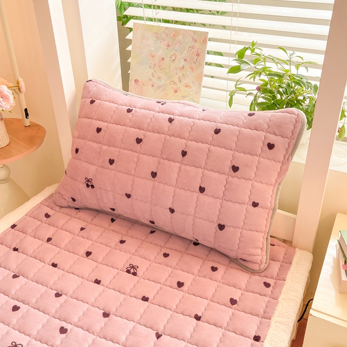 91家纺网 家纺一手货源 找家纺 （总）欧妮家纺 2025新款尊享喜暖绒边床褥垫牛奶绒床垫床护垫软垫（提供买家秀）