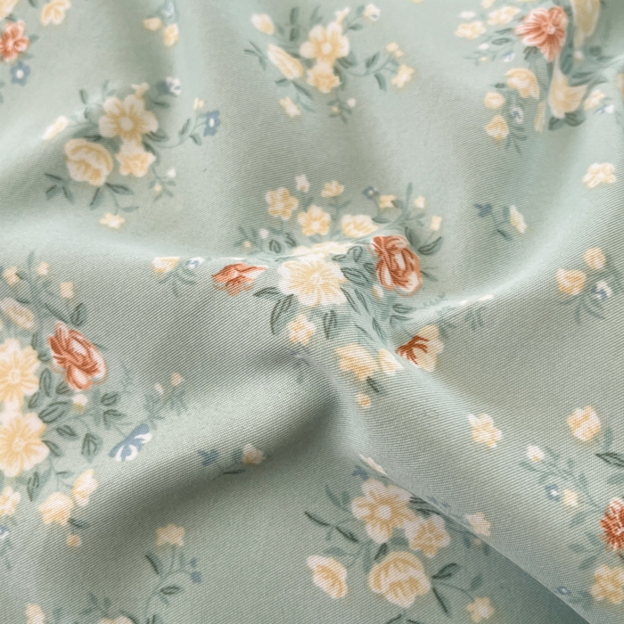 91家纺网 家纺一手货源 找家纺 畅畅家纺 2026新款春秋韩版A类公主风云柔棉工艺款花边四件套 珍珠蓝花境