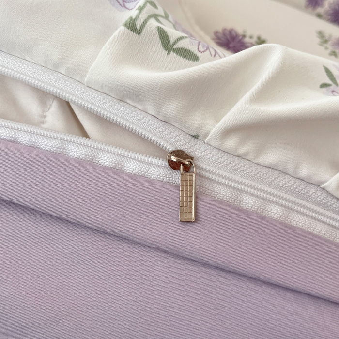 91家纺网 家纺一手货源 找家纺 畅畅家纺 2026新款春秋韩版A类公主风云柔棉工艺款花边四件套 月华