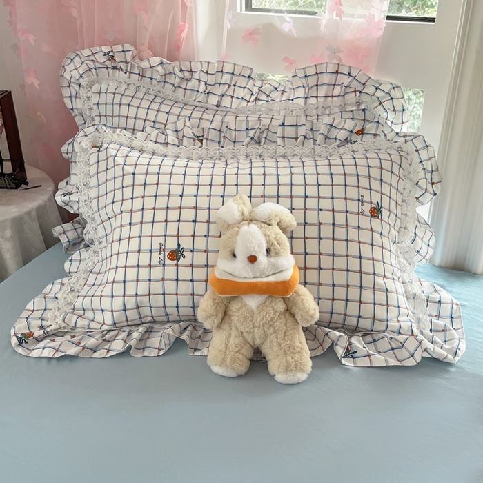 91家纺网 家纺一手货源 找家纺 畅畅家纺 2026新款春秋韩版A类公主风云柔棉工艺款花边四件套 梅格清梦