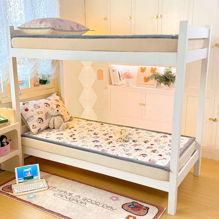 91家纺网 家纺一手货源 找家纺 （总）欧妮家纺 2025新款A类水晶边牛奶绒夹棉床褥垫床垫褥子（提供买家秀）