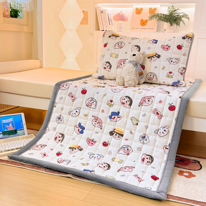 91家纺网 家纺一手货源 找家纺 （总）欧妮家纺 2025新款A类水晶边牛奶绒夹棉床褥垫床垫褥子（提供买家秀）