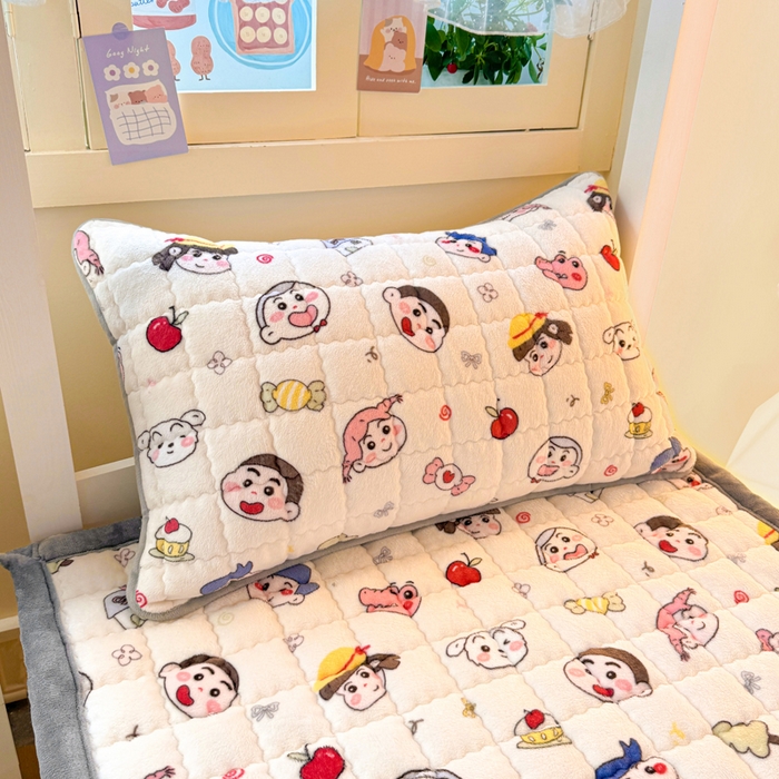 91家纺网 家纺一手货源 找家纺 （总）欧妮家纺 2025新款A类水晶边牛奶绒夹棉床褥垫床垫褥子（提供买家秀）