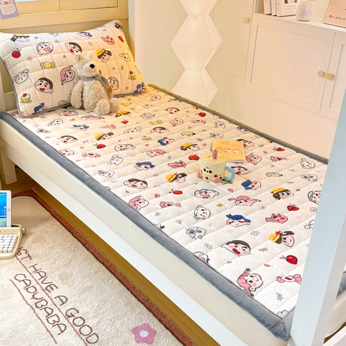 91家纺网 家纺一手货源 找家纺 （总）欧妮家纺 2025新款A类水晶边牛奶绒夹棉床褥垫床垫褥子（提供买家秀）