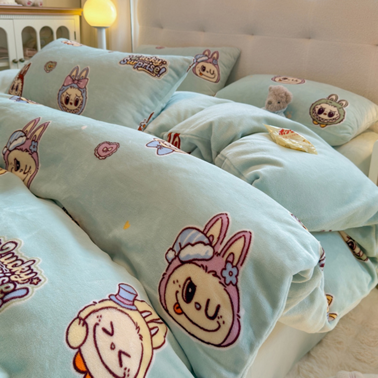 91家纺网 家纺一手货源 找家纺 （总）欧妮家纺 2025新款A类牛奶绒印花单被套-单件被套