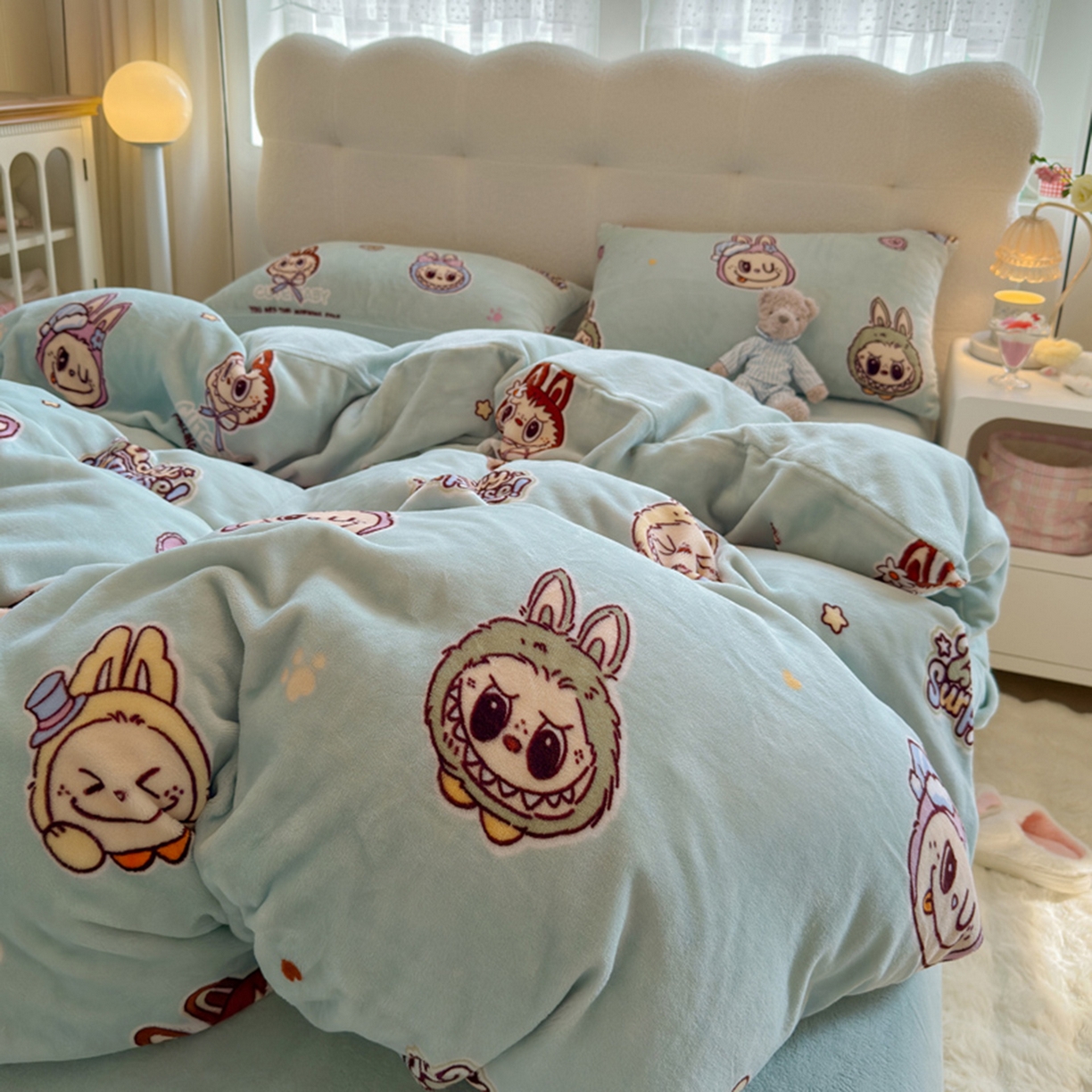 91家纺网 家纺一手货源 找家纺 （总）欧妮家纺 2025新款A类牛奶绒印花单被套-单件被套