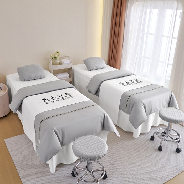 91家纺网 家纺一手货源 找家纺 （总）乐逸家纺 2026新款13372高支高密纯棉斜纹丝滑花边款专用床罩套件