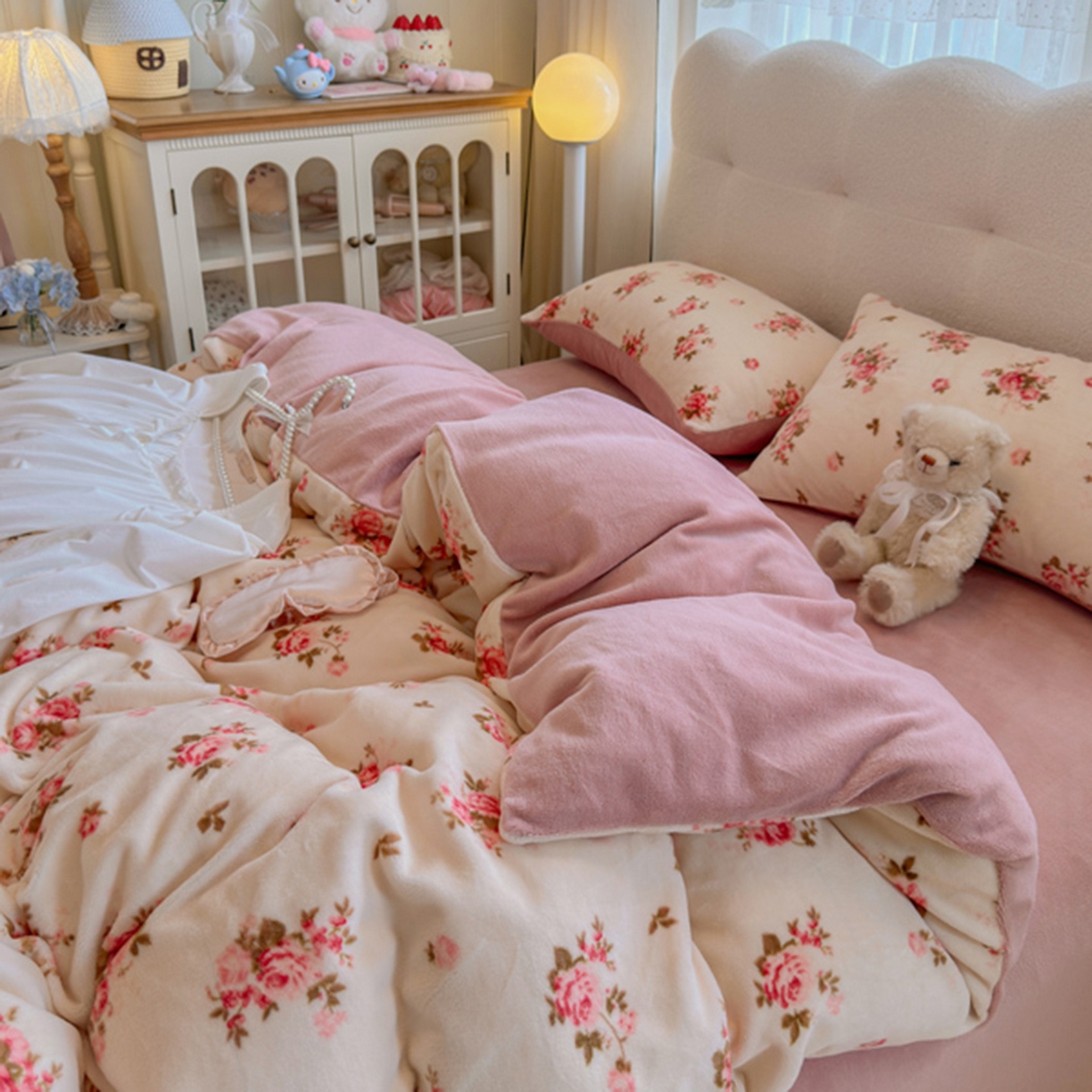 91家纺网 家纺一手货源 找家纺 欧妮家纺 2025新款A类牛奶绒印花单被套-单件被套 花仙子