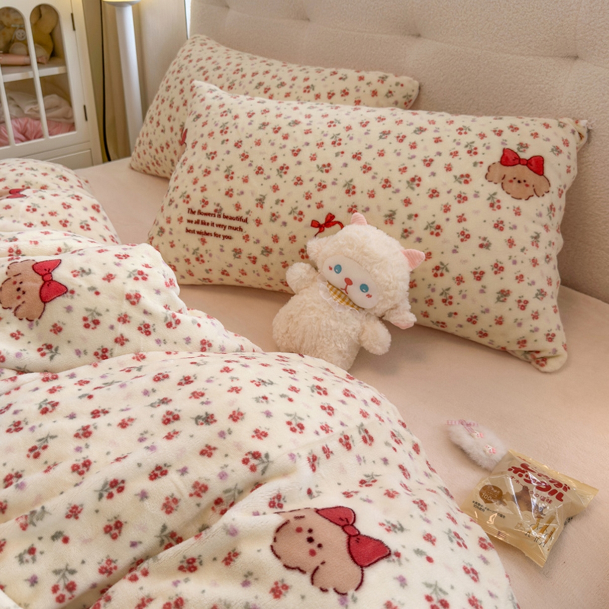 91家纺网 家纺一手货源 找家纺 欧妮家纺 2025新款A类牛奶绒印花单被套-单件被套 动物乐园