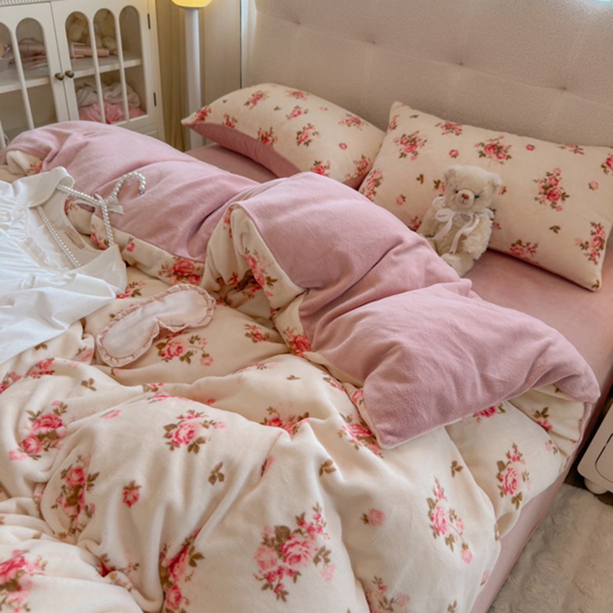 91家纺网 家纺一手货源 找家纺 欧妮家纺 2025新款A类牛奶绒印花单被套-单件被套 花仙子