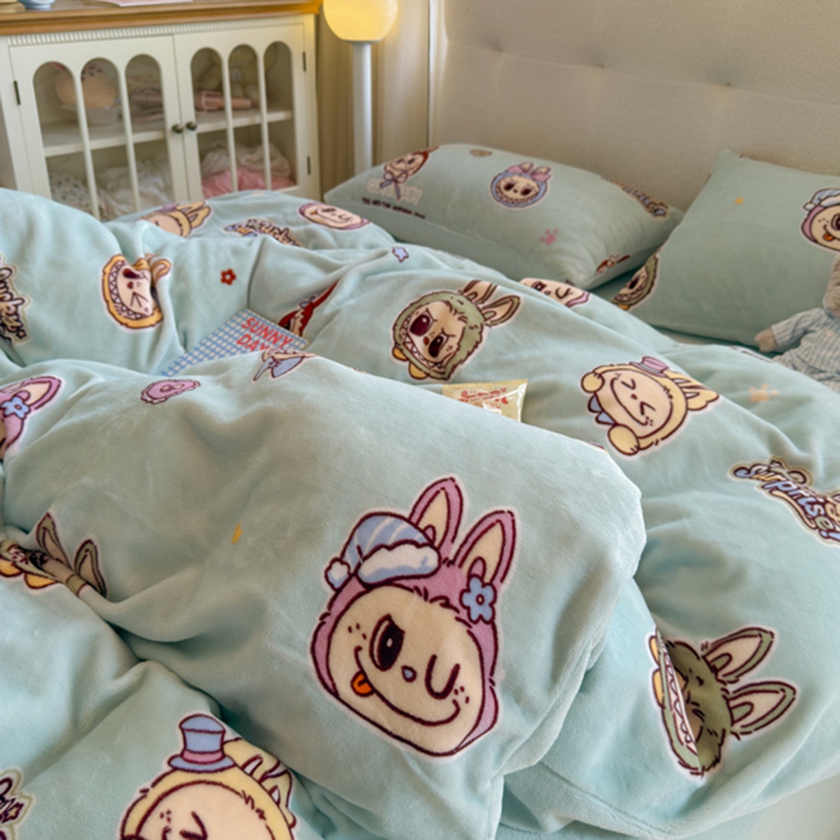 91家纺网 家纺一手货源 找家纺 欧妮家纺 2025新款A类牛奶绒印花单被套-单件被套 小布布