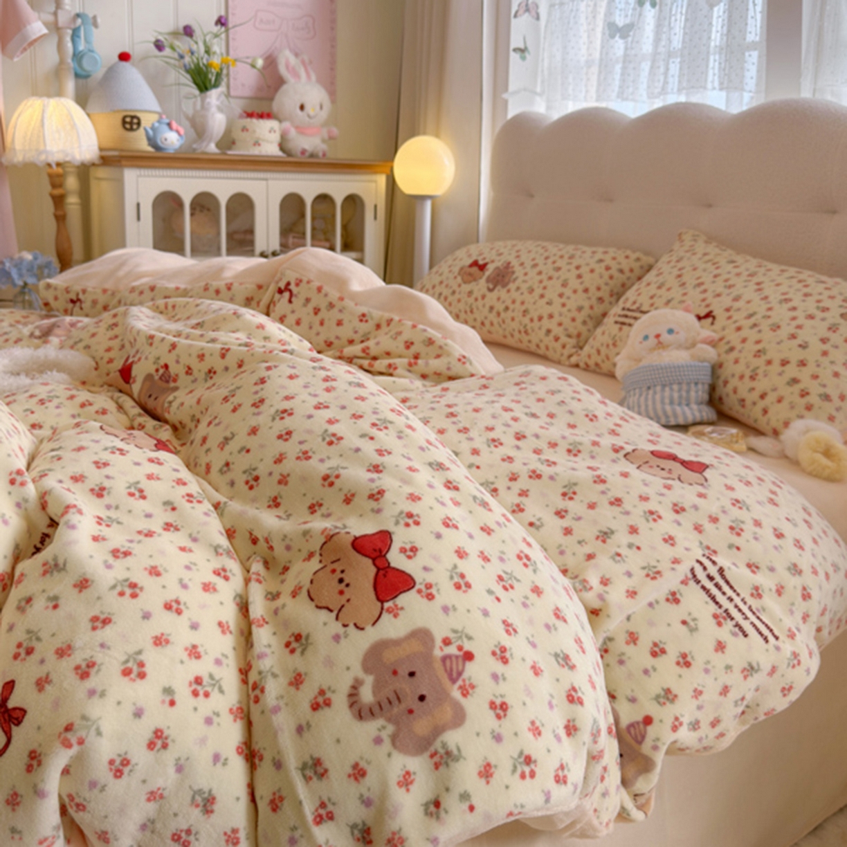 91家纺网 家纺一手货源 找家纺 欧妮家纺 2025新款A类牛奶绒印花单被套-单件被套 动物乐园