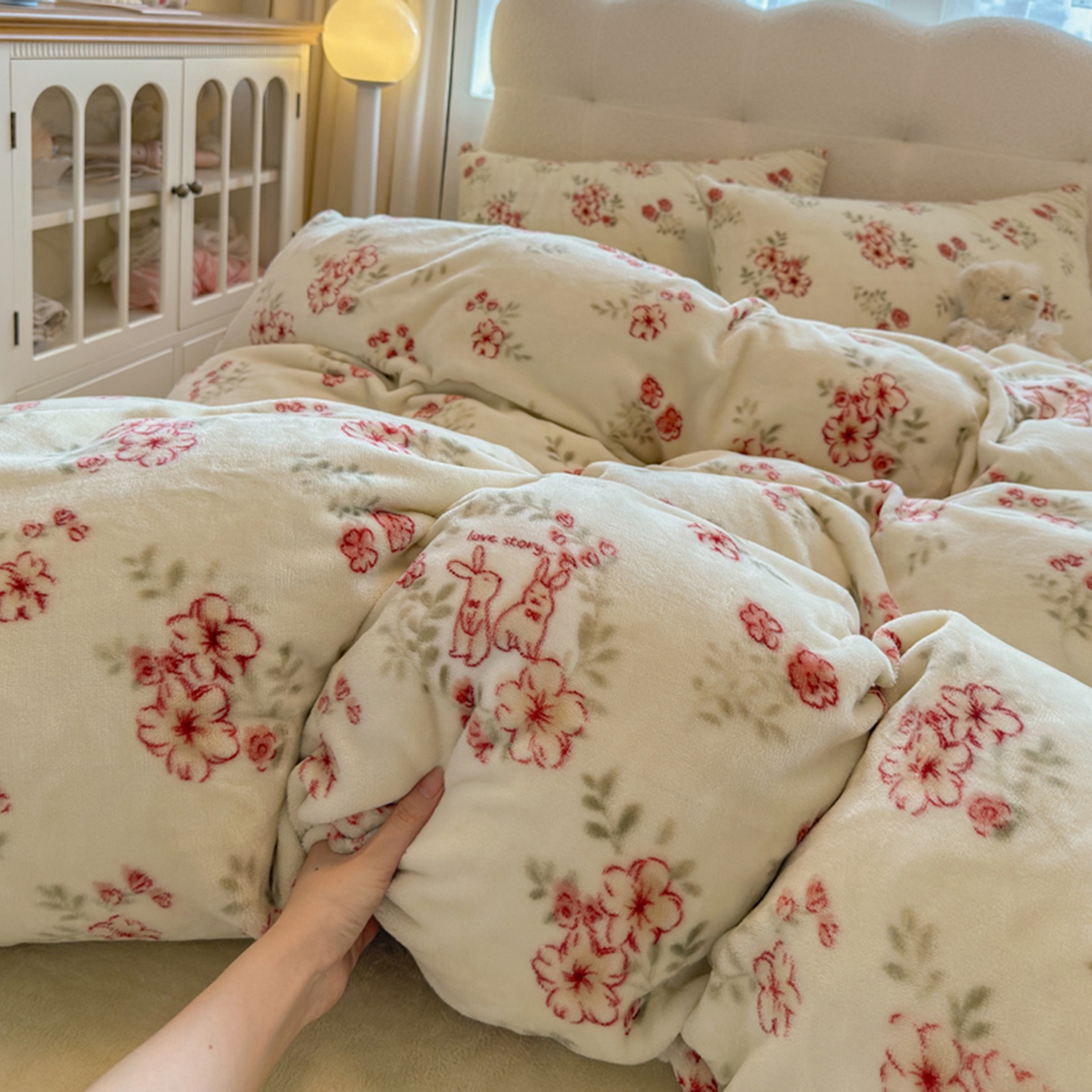 欧妮家纺 2025新款A类牛奶绒印花单被套-单件被套 两小无猜