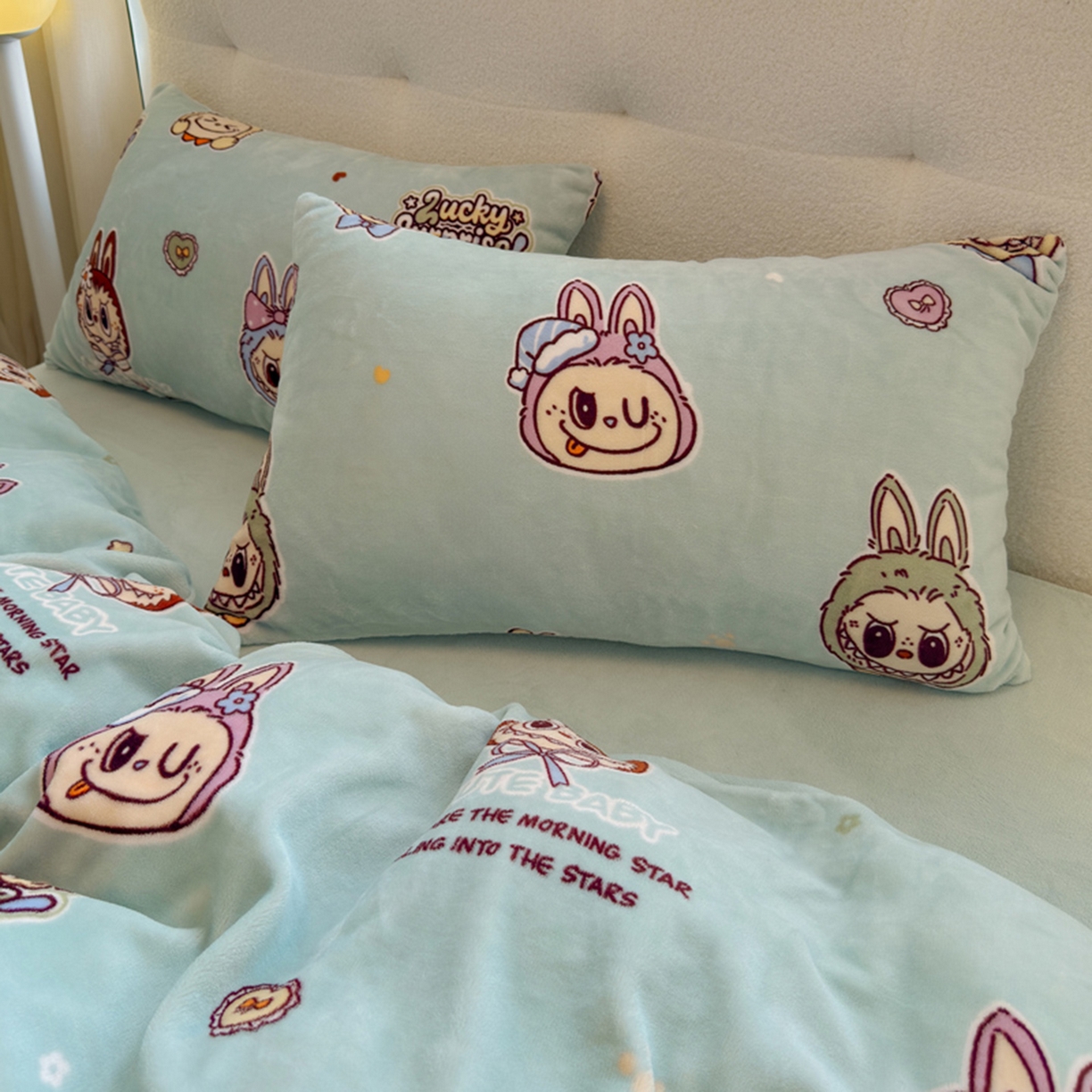 91家纺网 家纺一手货源 找家纺 （总）欧妮家纺 2025新款A类牛奶绒印花单被套-单件被套