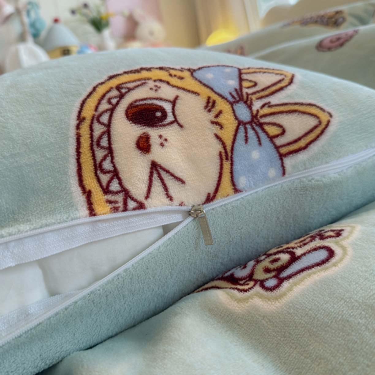 91家纺网 家纺一手货源 找家纺 欧妮家纺 2025新款A类牛奶绒印花单被套-单件被套 小布布