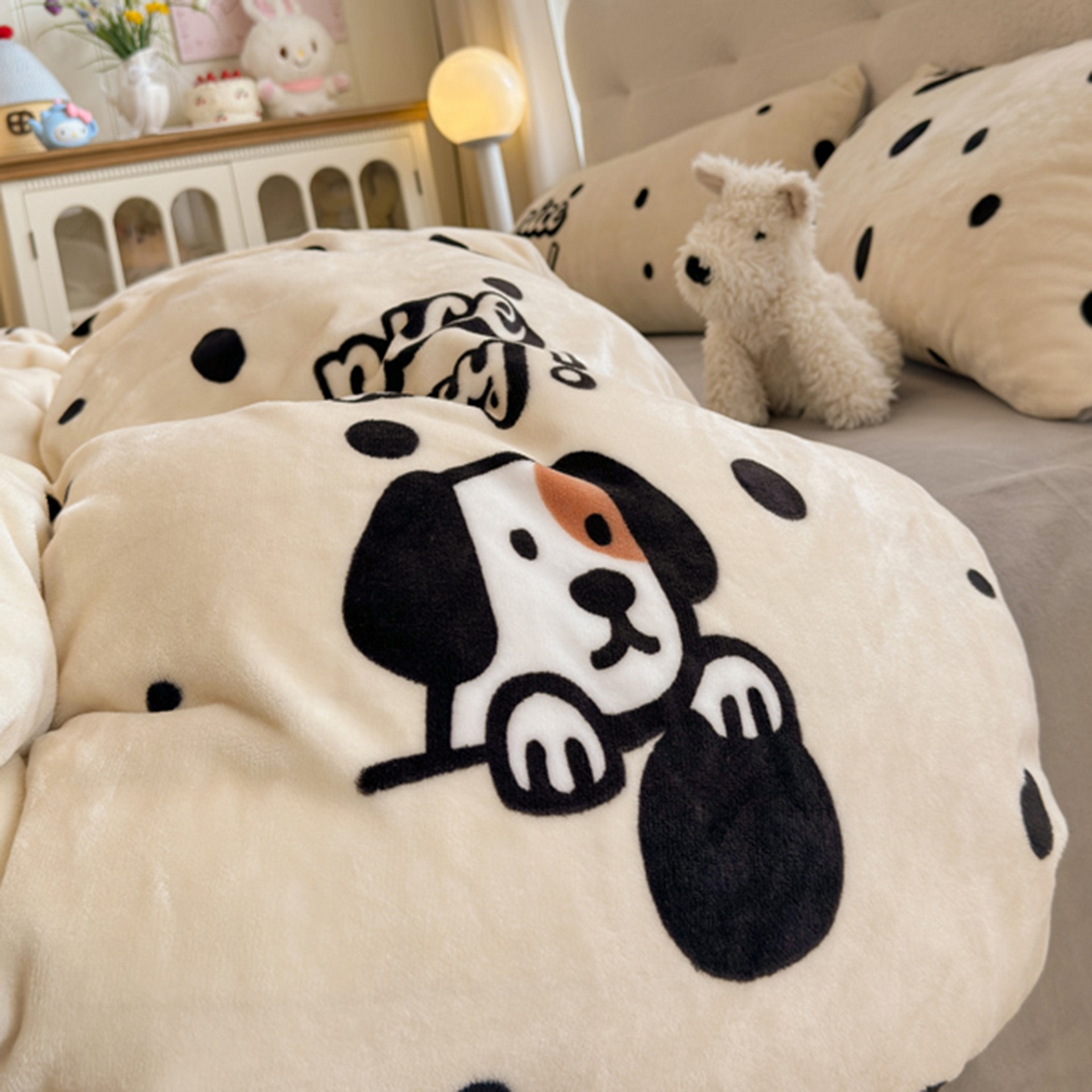 91家纺网 家纺一手货源 找家纺 （总）欧妮家纺 2025新款A类牛奶绒印花四件套