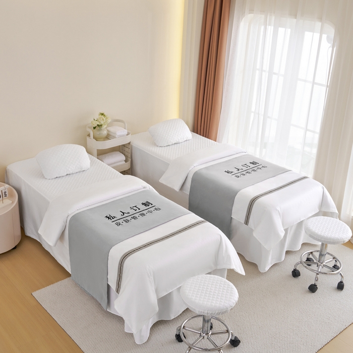 91家纺网 家纺一手货源 找家纺 （总）乐逸家纺 2026新款13372高支高密纯棉斜纹丝滑花边款专用床罩套件